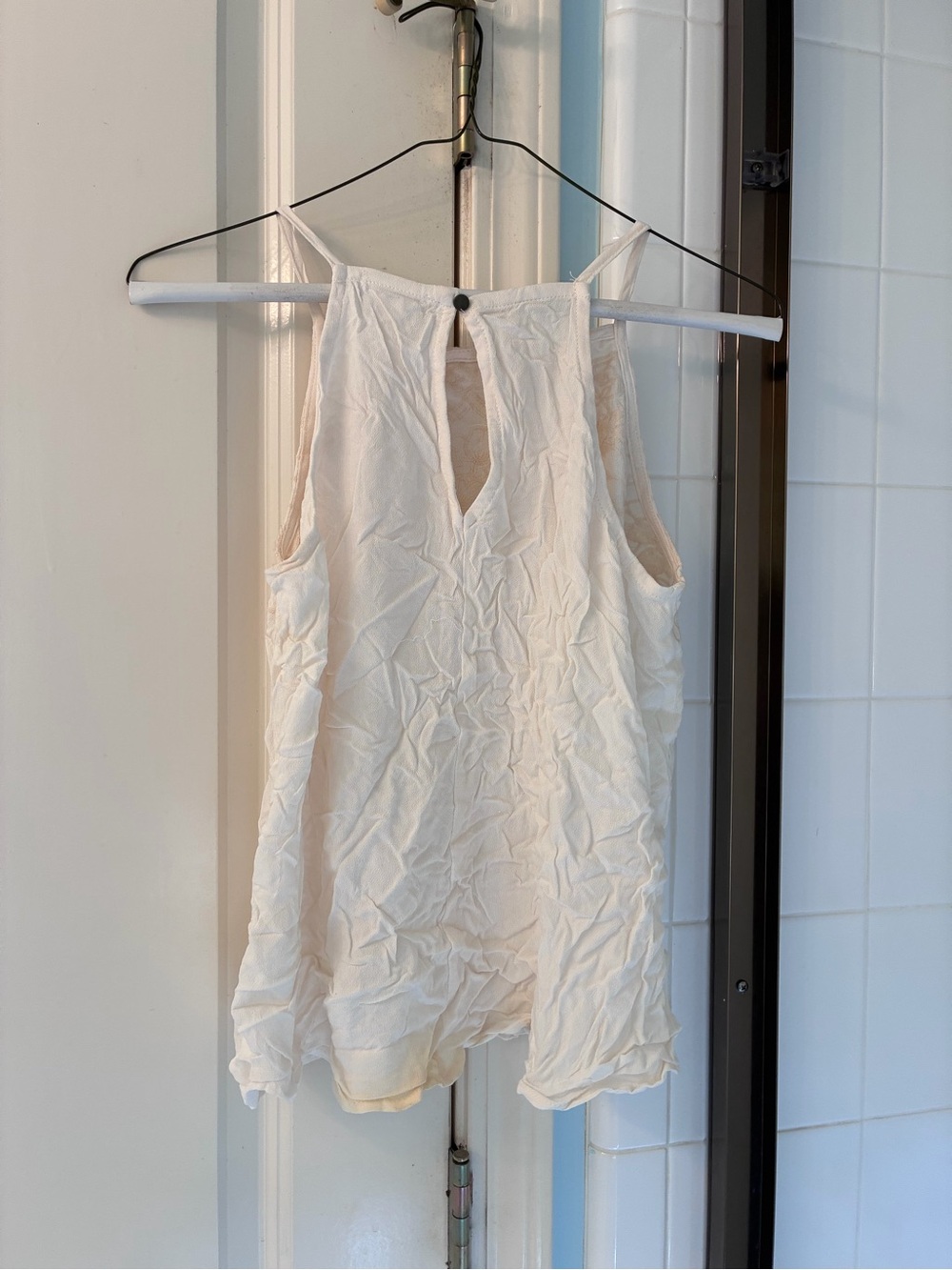 Love on a Hanger Cream White Embroidered Deco Cami Tank Top - Picture 5 of 5